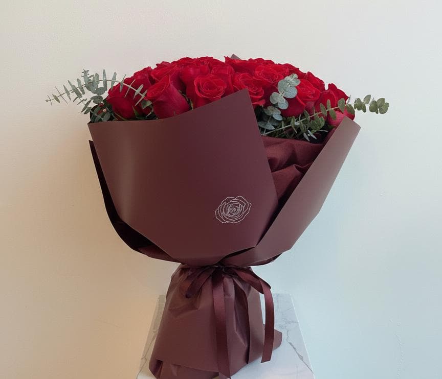 Bouquet Vino de 50 Rouge Roses